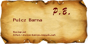 Pulcz Barna névjegykártya